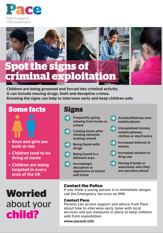 PACE CCE spot the signs 